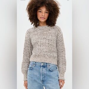 Z Supply Tripoli Sz Small Burnt Ash Heather Soft knit Crew neck sweater NWOT